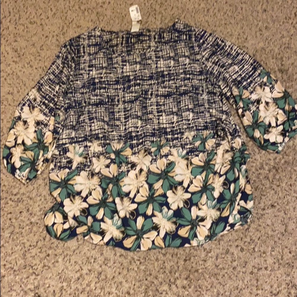 Double printed blouse